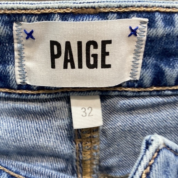 Paige Noella destroyed cropped jeans in jayleene wash - Picture 2 of 10